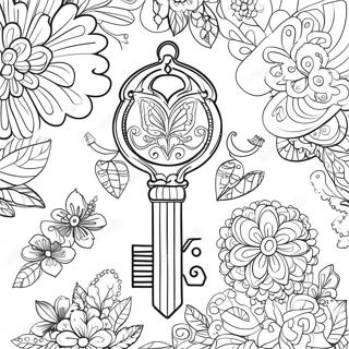 Key Coloring Page 59412-47828