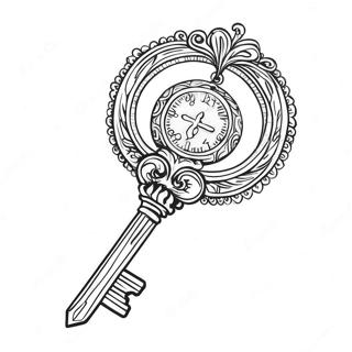 Vintage Key Coloring Page 59413-47830