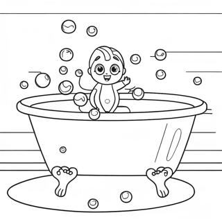 Bathtub Coloring Pages