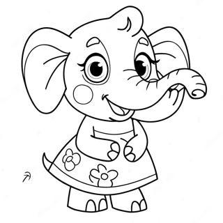 Emily Elephant Peppa Pig Coloring Pages