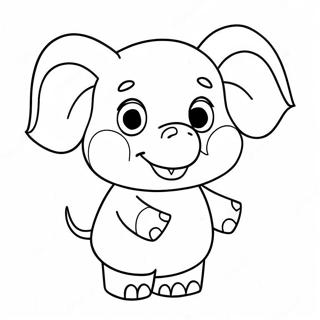 Emily Elephant Peppa Pig Coloring Page 59442-47846