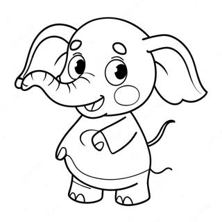 Emily Elephant Peppa Pig Coloring Page 59442-47847