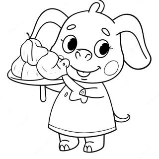 Emily Elephant Peppa Pig Coloring Page 59442-47848