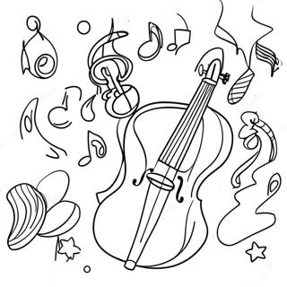 Christmas Music Coloring Page 59462-47862