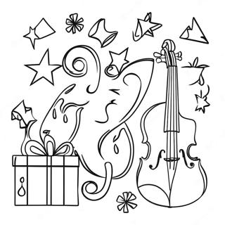 Christmas Music Coloring Page 59462-47864