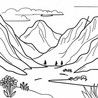 Landscape Grayscale Coloring Pages