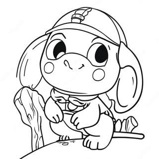 Banban Character Adventure Coloring Page 59493-47889