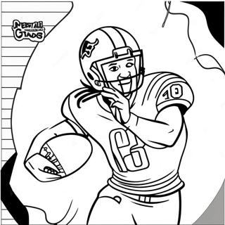 Deandre Hopkins Catching A Football Coloring Page 59503-47898