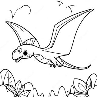 Flying Pteranodon Coloring Page 59513-47917