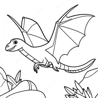 Flying Pteranodon Coloring Page 59513-47919