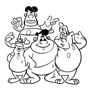 Flintstones Family Coloring Page 5951-4920