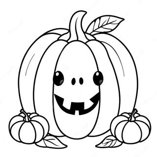 Adorable Pumpkin Coloring Page 59543-47930