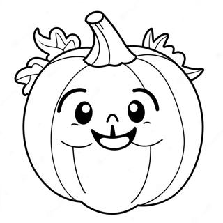 Adorable Pumpkin Coloring Page 59543-47931