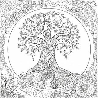 Tree Of Life Adult Coloring Pages