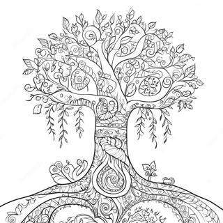 Tree Of Life Adult Coloring Pages