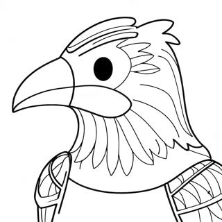 Raven Fortnite Coloring Pages