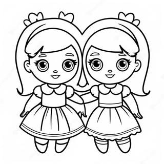 Sisters Lol Doll Coloring Page 59592-47962