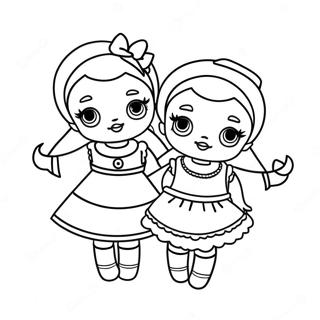 Sisters Lol Doll Coloring Page 59592-47963