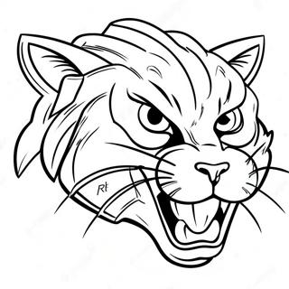 K State Wildcat Logo Coloring Page 59612-47987