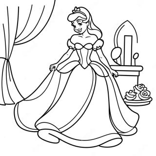 Enchanting Cinderella Coloring Page 59633-48003