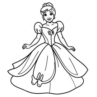 Enchanting Cinderella Coloring Page 59633-48004