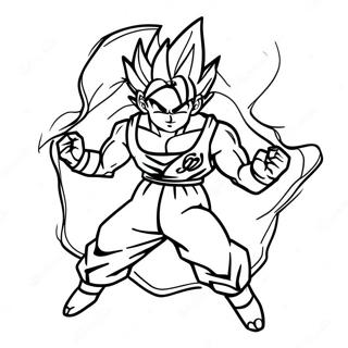 Gohan Super Saiyan Transformation Coloring Page 59643-48006