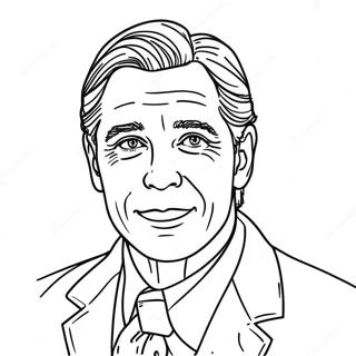 Famous Actor Portrait Coloring Page 59663-48025