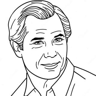 Famous Actor Portrait Coloring Page 59663-48026