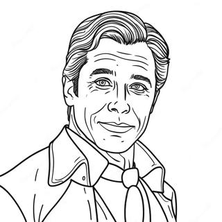 Famous Actor Portrait Coloring Page 59663-48027