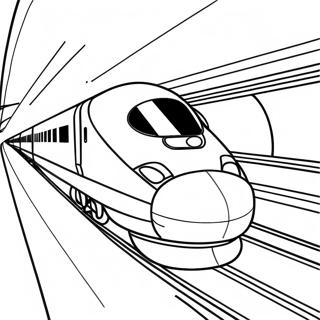 Bullet Train Coloring Pages