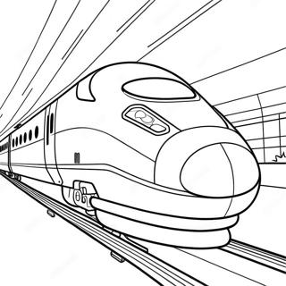 Fast Bullet Train Racing Coloring Page 59693-48048