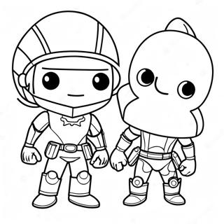 Funko Pop Characters Coloring Page 5971-4927