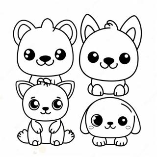 Cute Funko Pop Animals Coloring Page 5972-4934