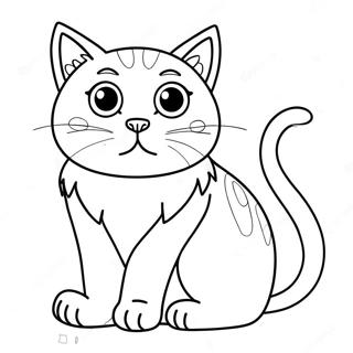 C Is For Cat Coloring Page 59732-48078