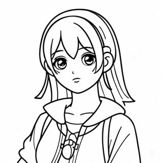 Aesthetic Anime Coloring Pages