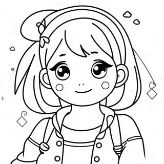 Aesthetic Anime Coloring Pages