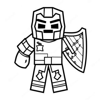 Minecraft Warden Coloring Pages