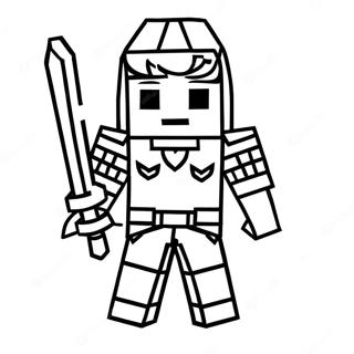 Minecraft Warden Coloring Page 59802-48134