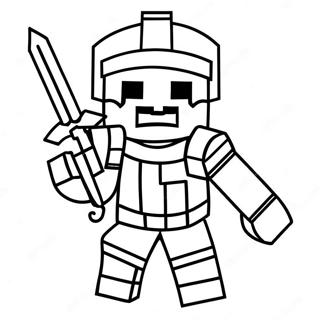 Angry Minecraft Warden Coloring Page 59803-48141