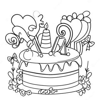 Happy Birthday Grammy Coloring Page 59812-48139