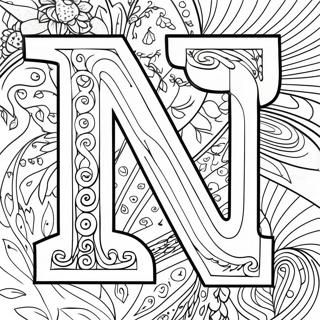 Letter N Coloring Page 5981-4938