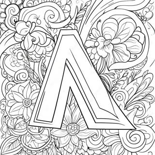 Letter N Coloring Page 5981-4940