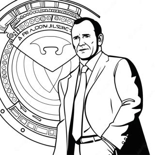 Coulson With Shield Logo Coloring Page 59823-48153