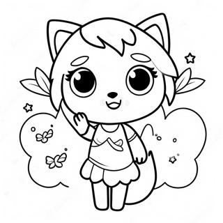 Cute Wolf Girl Gacha Life Coloring Page 59833-48162