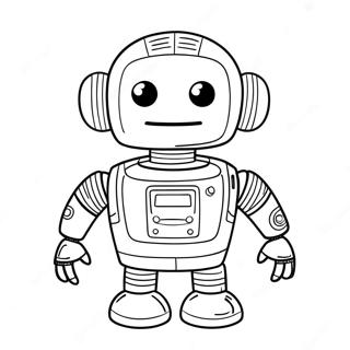 Pj Robot Coloring Pages