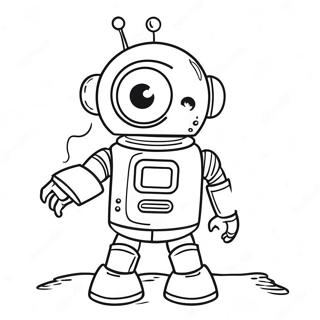 Pj Robot Coloring Page 59842-48166