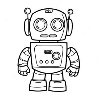 Pj Robot Coloring Page 59842-48167