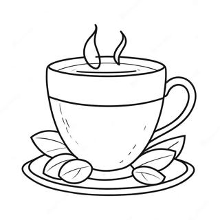 Tea Coloring Pages