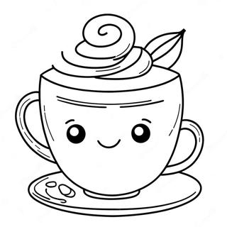 Tea Cup Coloring Page 59862-48178