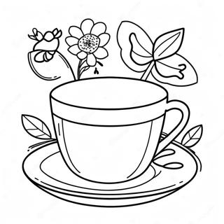 Tea Cup Coloring Page 59862-48179